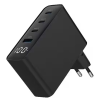 Gembird TA-UC-PDQC100LCD-01-BK Universal Charger USB / USB-B / 100W