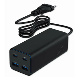 Gembird TA-UC-2A2C-PD100-01-BK Universal Charger USB / USB-C / 100W