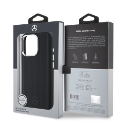 Mercedes Liquid Silicon Stripes and Pattern MagSafe Case for Apple iPhone 16 Pro