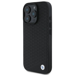 BMW Sign Leather Diamond Metal Logo MagSafe Back Case for Apple iPhone 16 Pro Max