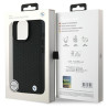 BMW Sign Leather Diamond Metal Logo MagSafe Back Case for Apple iPhone 16 Pro Max