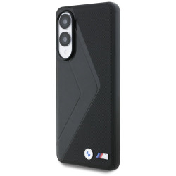 BMW Leather Oversized Stripes MagSafe Back Case for Samsung Galaxy S25 Edge