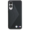 BMW Leather Oversized Stripes MagSafe Back Case for Samsung Galaxy S25 Edge
