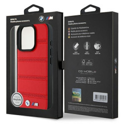 BMW M Perforated And Stitched Line MagSafe Hardcase for Apple iPhone 16 Pro