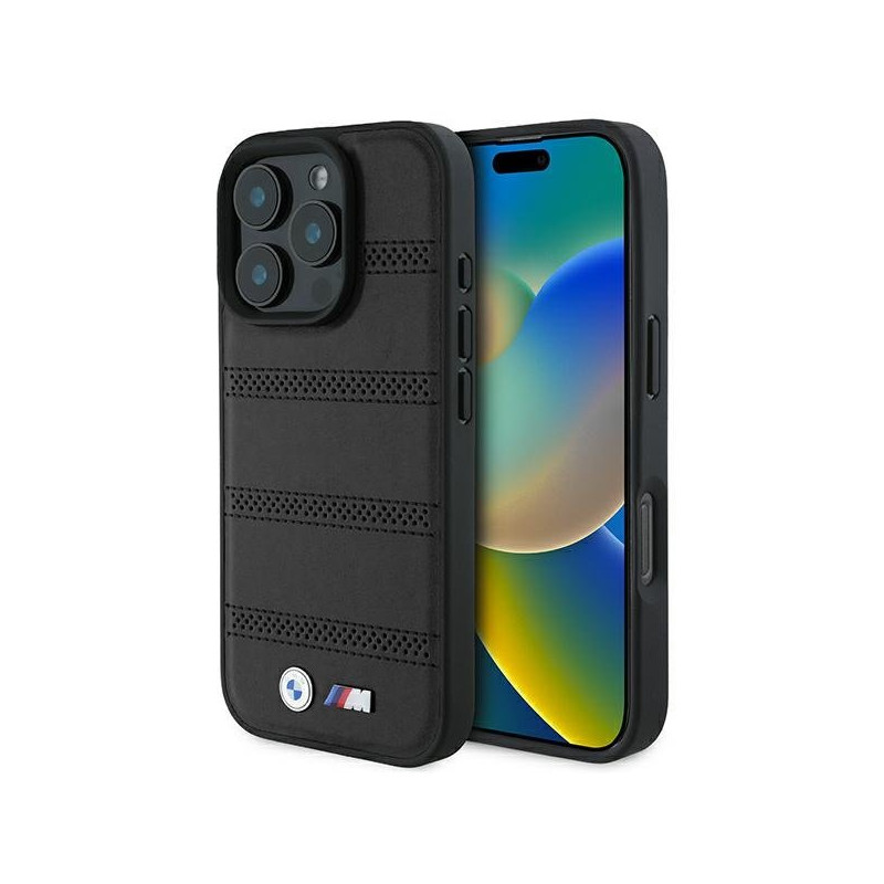 BMW M Perforated And Stitched Line MagSafe Hardcase for Apple iPhone 16 Pro