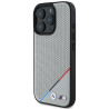 BMW M Perforated Tricolor Line MagSafe Hardcase for Apple iPhone 16 Pro