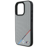 BMW M Perforated Tricolor Line MagSafe Hardcase for Apple iPhone 16 Pro