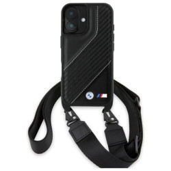 BMW M Edition Carbon Stripe & Strap Hardcase for Apple iPhone 16 Plus