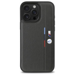 BMW M Perforated Tricolor Detail Line Hardcase for Apple iPhone 16 Pro