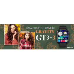 Gravity GT3-3 Smartwatch for Women / black