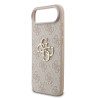 Guess PU 4G Metal Logo Strap Case for Apple iPhone 17 Air Pink