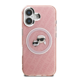 Karl Lagerfeld IML K&CH Heads Repeated Logo MagSafe Case for Apple iPhone 16