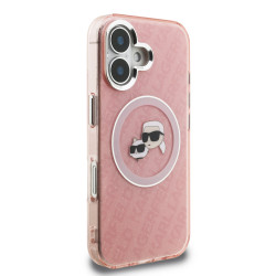 Karl Lagerfeld IML K&CH Heads Repeated Logo MagSafe Case for Apple iPhone 16