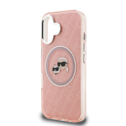 Karl Lagerfeld IML K&CH Heads Repeated Logo MagSafe Case for Apple iPhone 16