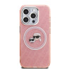 Karl Lagerfeld IML K&CH Heads Repeated Logo MagSafe Case for Apple iPhone 15 Pro