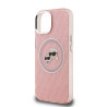 Karl Lagerfeld IML K&CH Heads Repeated Logo MagSafe Case for iPhone 15 Pink