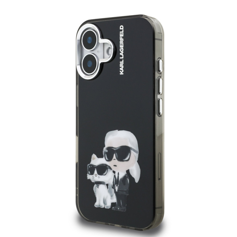 Karl Lagerfeld IML Aquarelle Karl and Choupette Case for Apple iPhone 16