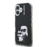 Karl Lagerfeld IML Aquarelle Karl and Choupette Case for Apple iPhone 16