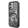 Karl Lagerfeld Liquid Glitter Scattered Choupette Case for Apple iPhone 16