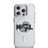 Karl Lagerfeld IML Glitter Karl and Choupette Sketch MagSafe Case for Apple iPhone 16 Pro
