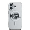 Karl Lagerfeld IML Glitter Karl and Choupette Sketch MagSafe Case for Apple iPhone 16