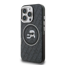 Karl Lagerfeld IML K&CH Heads Repeated Logo MagSafe Case for Apple iPhone 16 Pro Max