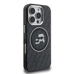 Karl Lagerfeld IML K&CH Heads Repeated Logo MagSafe Case for Apple iPhone 16 Pro Max
