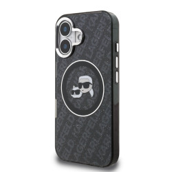 Karl Lagerfeld IML K&CH Heads Repeated Logo MagSafe Case for Apple iPhone 16