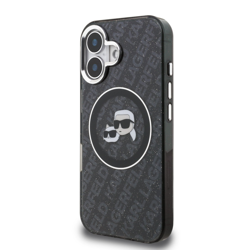 Karl Lagerfeld IML K&CH Heads Repeated Logo MagSafe Case for Apple iPhone 16