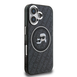 Karl Lagerfeld IML K&CH Heads Repeated Logo MagSafe Case for Apple iPhone 16