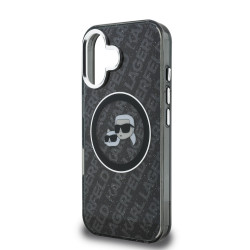 Karl Lagerfeld IML K&CH Heads Repeated Logo MagSafe Case for Apple iPhone 16