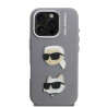 Karl Lagerfeld Grained PU K&CH Heads Case for Apple iPhone 16 Pro Max