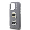 Karl Lagerfeld Grained PU K&CH Heads Case for Apple iPhone 16 Pro