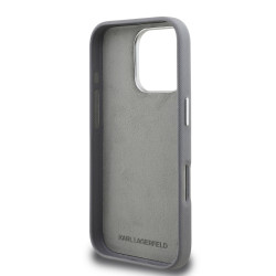 Karl Lagerfeld Grained PU K&CH Heads Case for Apple iPhone 16 Pro