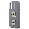 Karl Lagerfeld Grained PU K&CH Heads Case for Apple iPhone 16
