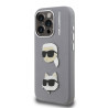 Karl Lagerfeld Grained PU K&CH Heads Case for Apple iPhone 15 Pro