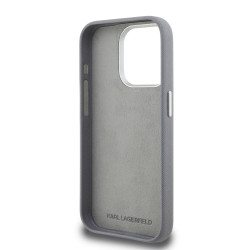 Karl Lagerfeld Grained PU K&CH Heads Case for Apple iPhone 15 Pro
