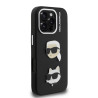 Karl Lagerfeld Grained PU K&CH Heads Case for Apple iPhone 16 Pro
