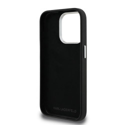 Karl Lagerfeld Grained PU K&CH Heads Case for Apple iPhone 15 Pro Max