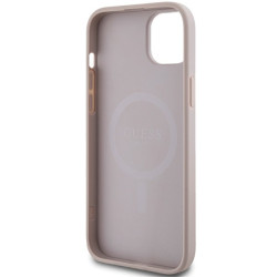 Guess 4G Collection Leather Metal Logo MagSafe for Apple iPhone 13 / 14 / 15