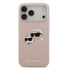 Karl Lagerfeld Liquid Silicone Double Heads MagSafe Case for Apple iPhone 17 Pro Max