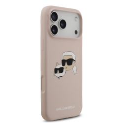 Karl Lagerfeld Liquid Silicone Double Heads MagSafe Case for Apple iPhone 17 Pro Max