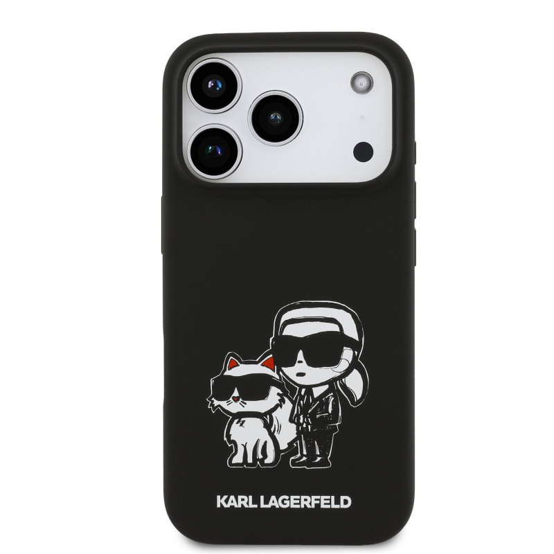 Karl Lagerfeld Liquid Silicone K&CH Sketch MagSafe Case for Apple iPhone 17 Pro