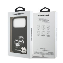 Karl Lagerfeld Liquid Silicone K&CH Sketch MagSafe Case for Apple iPhone 17 Pro