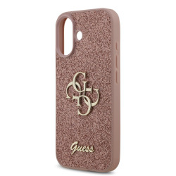 Guess PU Fixed Glitter 4G Metal Logo Case for Apple iPhone 17