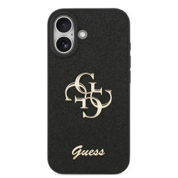 Guess PU Fixed Glitter 4G Metal Logo Case for Apple iPhone 17