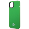 Lacoste Liquid Silicone Microfiber Croc Logo MagSafe Case for Apple iPhone 14