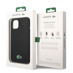 Lacoste Liquid Silicone Microfiber Croc Logo MagSafe Case for Apple iPhone 13  / 14 / 15