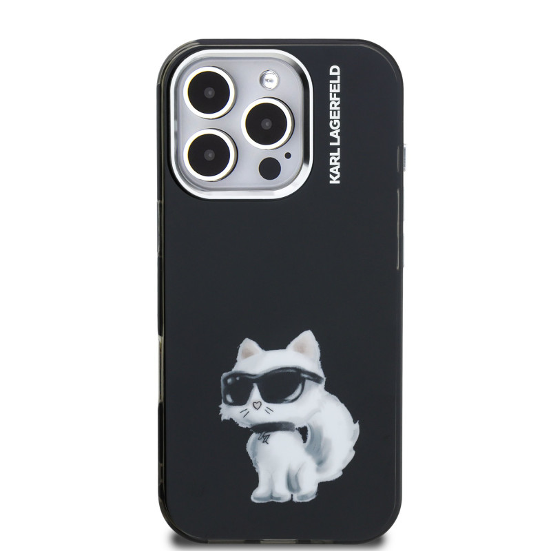 Karl Lagerfeld IML Aquarelle and Choupette Case for Apple iPhone 16 Pro Max