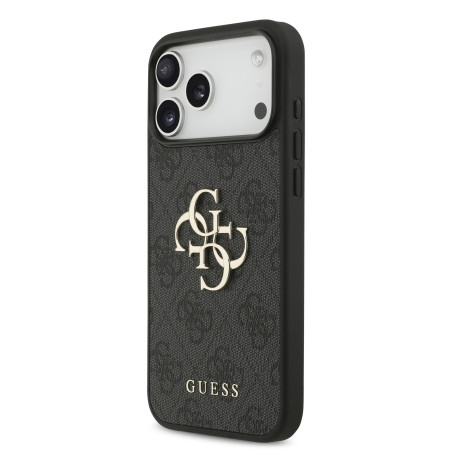 Guess PU 4G Metal Logo Strap Case for Apple iPhone 17 Pro Max